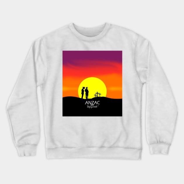 Anzac day Unforgettable Crewneck Sweatshirt by Capturedtee